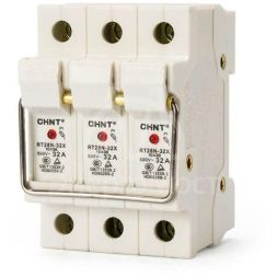 Держатель плавких вставок с индикацией RT28N-32X 10х38 3П CHINT 520349