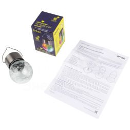 Светильник светодиодный SLR-L01 садовый подвесной солнечная батарея ФАZА 5006911