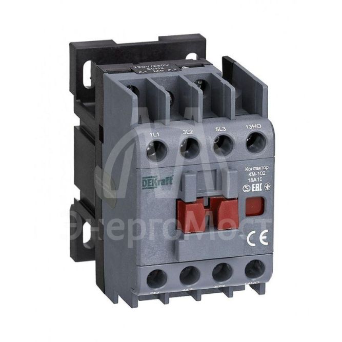 Контактор КМ-102 3п 18А 1НО 230В AC DEKraft 22003DEK