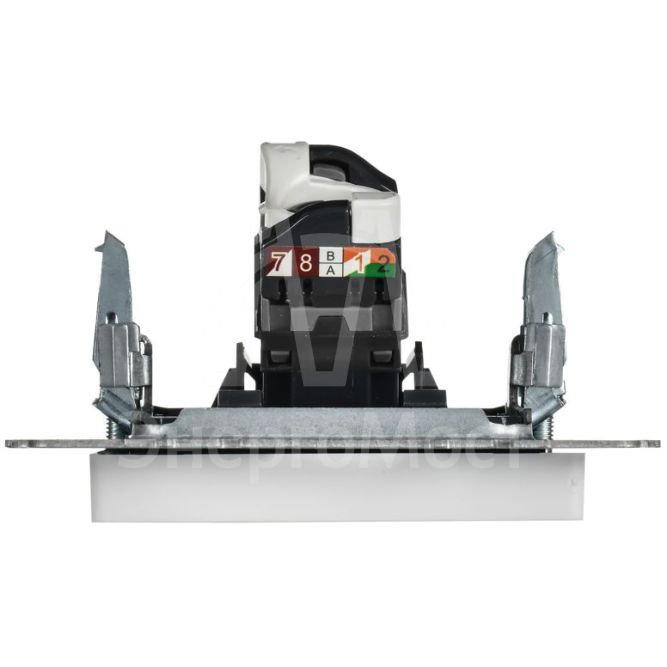 Розетка компьютерная СП BRITE РК11-БрАБ RJ45 кат.6 механизм арктич. бел. IEK BR-K10-2-K91