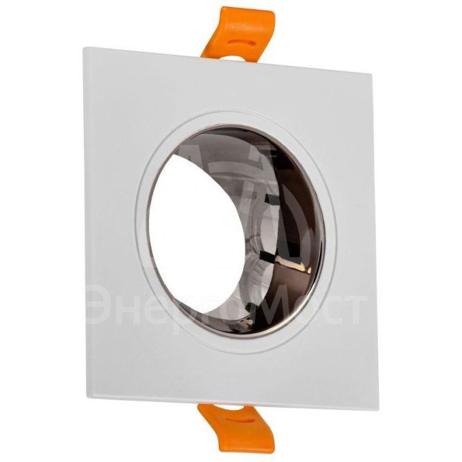 Светильник 4107 встраиваемый поворотный GU10 бел./шокол. пласт. IEK LT-UVB0-4107-GU10-1-K30