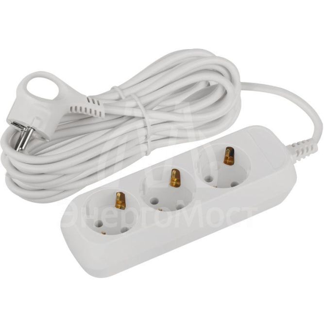 Удлинитель электрический UDL-16-370-E Greenline 3 розетки с заземлением 7м ПВС 3х1кв.мм Эра Б0065059