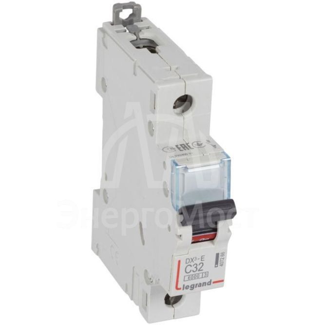 Выключатель автоматический модульный 1п C 32А 6кА DX3-E 6000 1мод. 230/400В Leg 407266