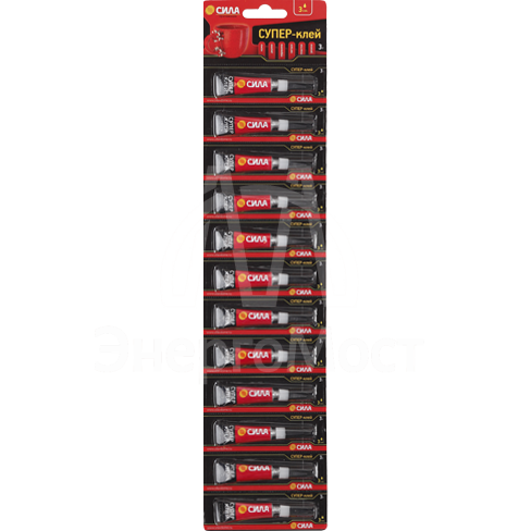 Супер-клей сверхпрочный 3г лента BL-12 SSBL12-3 (блист.12шт) СИЛА C0042302