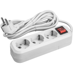 Удлинитель 3х10м с заземл. 16А IP20 90 526 OPE-S-03-1000-ESC-3x1 с кнопкой бел. ОНЛАЙТ 90526