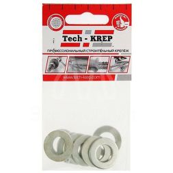 Шайба плоская М12 цинк. DIN 125 (уп.8шт) пакет Tech-Krep 103047