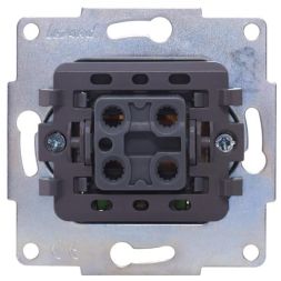 Переключатель проходной 1-кл .СП Vesna с индикацией механизм жемчуж./бел. перламутр. LEZARD 742-3088-114