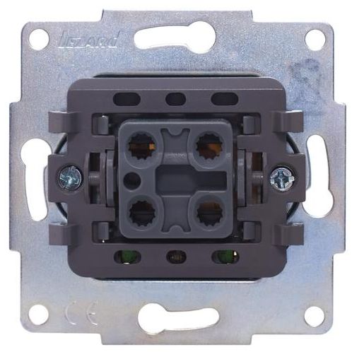 Переключатель проходной 1-кл .СП Vesna с индикацией механизм жемчуж./бел. перламутр. LEZARD 742-3088-114