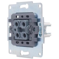 Переключатель проходной 1-кл .СП Vesna с индикацией механизм жемчуж./бел. перламутр. LEZARD 742-3088-114