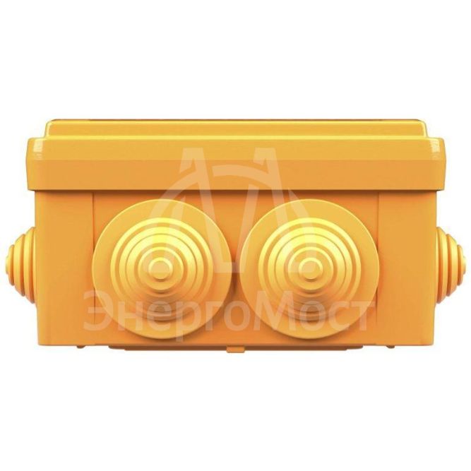 Коробка ответвительная FS 100х100х50мм 6р 450В 6А 4кв.мм с каб. вводами и клеммн. IP56 пластик. DKC FSB11604