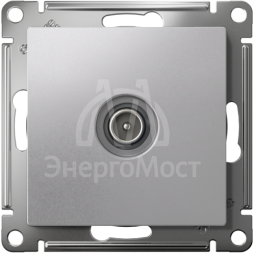 Механизм розетки TV оконечной AtlasDesign 1DB алюм. SchE ATN000391
