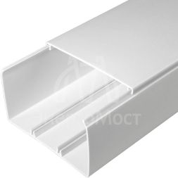 Кабель-канал 100х60 L2000 с двойн. замком бел. Промрукав PR.0610061