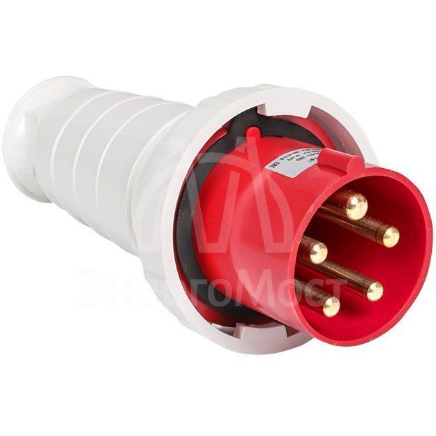 Вилка эл. каб. 63А 3P+РЕ+N 380В IP67 (035) EKF ps-035-63-380