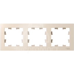 Рамка 3-м AtlasDesign универс. беж. SchE ATN000203