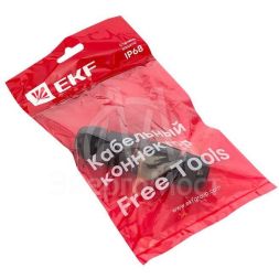 Коннектор кабельный I-образ. СМК 3PIN IP68 FreeTools PROxima EKF cct2-smk3