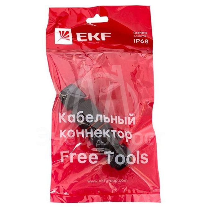 Коннектор кабельный I-образ. СМК 3PIN IP68 FreeTools PROxima EKF cct2-smk3