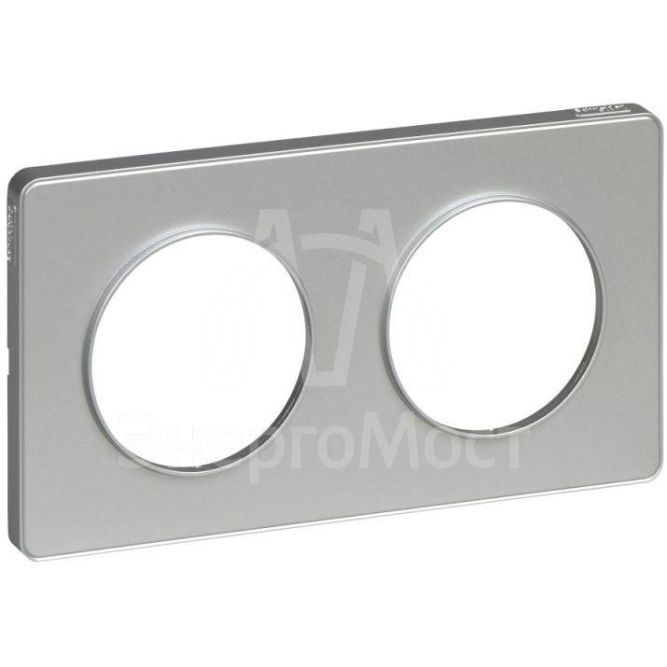 Рамка 2-м Odace алюм. SchE S53P804