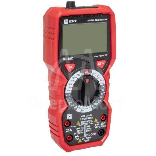 Мультиметр цифровой MS18C Expert EKF In-180701-pm18C