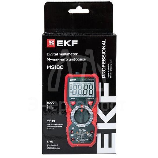 Мультиметр цифровой MS18C Expert EKF In-180701-pm18C