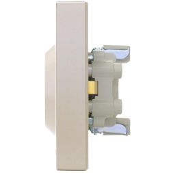 Розетка 2-м СП VESNA с заземл. ПБТ жемчуж./бел. перламутр LEZARD 742-3000-127B