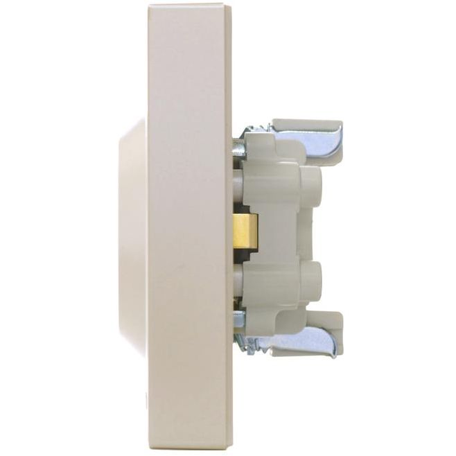 Розетка 2-м СП VESNA с заземл. ПБТ жемчуж./бел. перламутр LEZARD 742-3000-127B