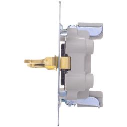 Розетка 2-м СП VESNA с заземл. ПБТ жемчуж./бел. перламутр LEZARD 742-3000-127B