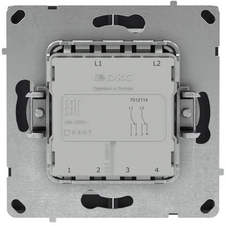Переключатель 2-кл. KANT черн. уголь DKC 7012114