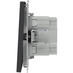 Переключатель 2-кл. KANT черн. уголь DKC 7012114