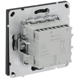 Переключатель 2-кл. KANT черн. уголь DKC 7012114