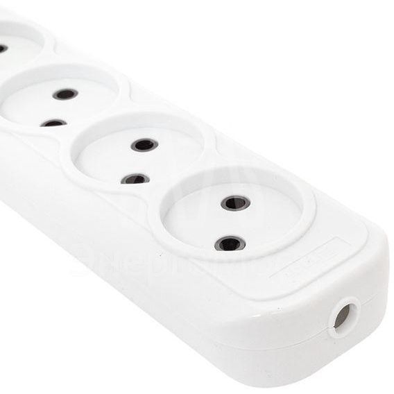 Колодка удлинителя 4-м без заземл. 10А Эксперт 2.2кВт EKF AKB10-4