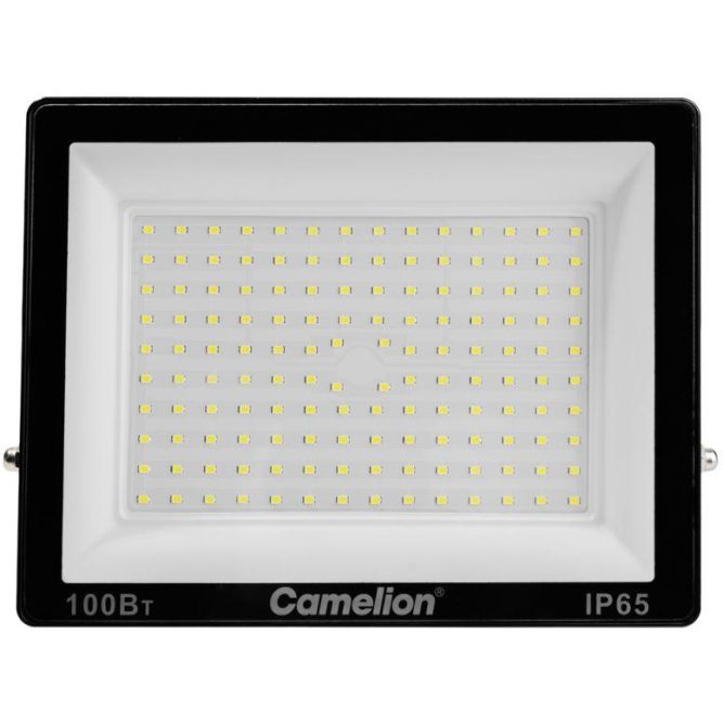 Прожектор LFL-10004 C02 (LED SMD 100Вт 10000лм 230В 6500К 245х233.5Х31) черн. Camelion 16333