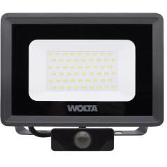 Прожектор светодиодный 50Вт 5700К IP65 4500лм с датчиком WOLTA WFL-50W/06S