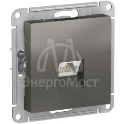 Механизм розетки компьютерной AtlasDesign RJ45 сталь SchE ATN000983