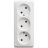 Розетка 3-м ОП Этюд 16А IP20 без заземл. без защ. шторок бел. SchE PA16-009B