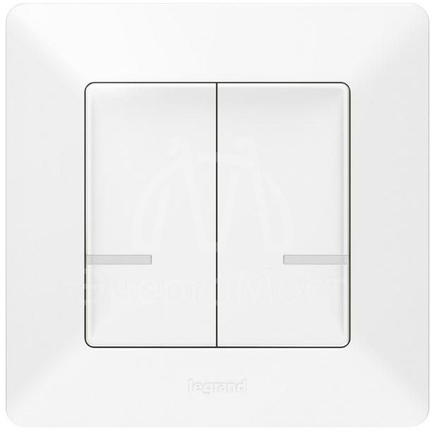 Выключатель умный беспроводной 2-кл. Valena Life бел. Netatmo 752187