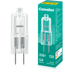 Лампа галогенная JC 35Вт 12В капс. g4 Camelion 2169