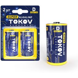 Элемент питания алкалиновый D/LR20 (блистер 2шт) TOKOV ELECTRIC TKE-ALS-LR20/B2
