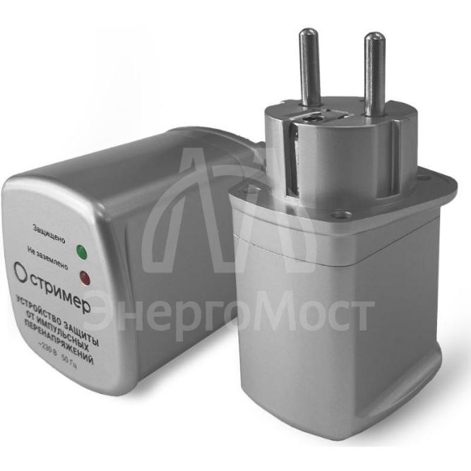 Устройство защиты от импульсных перенапряжений в розетку РИФ-Д-I+II 275/7 (1+1) Стример 112004