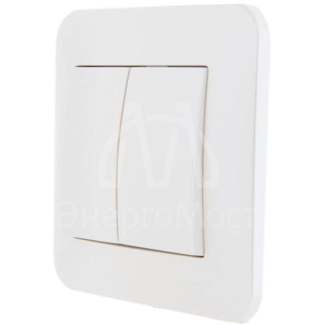 Механизм выключателя 2-кл. 1п СП Karina 10А IP20 жемчуж./бел. перламутр LEZARD 707-3088-101