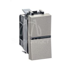 Механизм выключателя 1-кл. 1п 1мод. СП Zenit 16А IP20 с клавишей шампань ABB 2CLA210100N1901