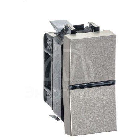 Механизм выключателя 1-кл. 1п 1мод. СП Zenit 16А IP20 с клавишей шампань ABB 2CLA210100N1901