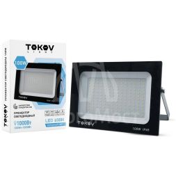 Прожектор светодиодный 100Вт 6700лм 6500К IP65 черн. TOKOV LIGHT TKL-FL/LED-100-6.5K-IP65