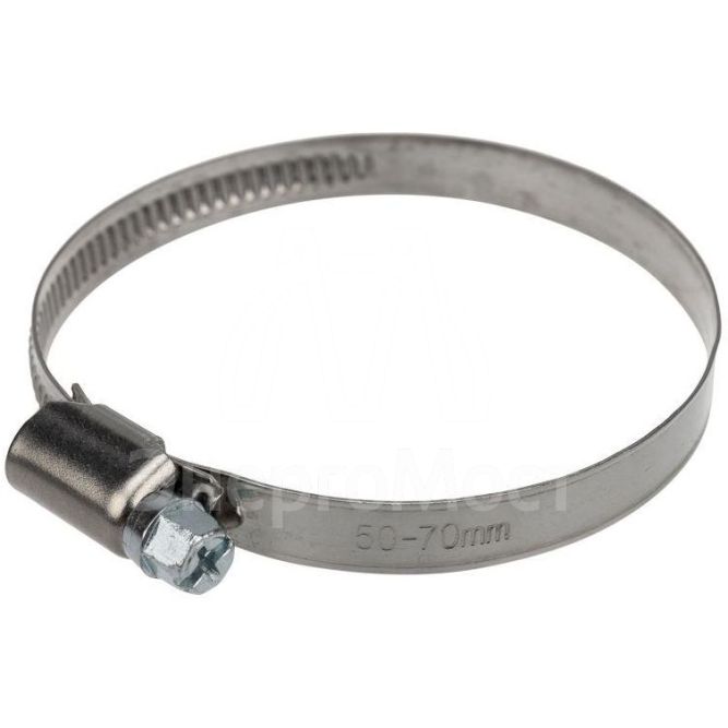 Хомут стальной червячный 50-70 (Россия) Rexant 07-0650