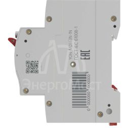 Выключатель автоматический дифференциального тока 2п (1P+N) C 16А 30мА тип A 6кА MDR63N YON MDR63N-1N2C16-A