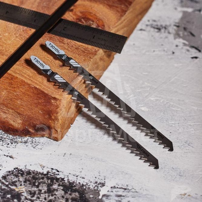 Пилка для электролобзика по дереву T301DL 132мм 6 зубьев на дюйм 6-85мм (уп.2шт) Kranz KR-92-0314