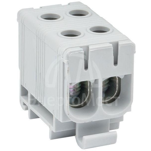 Клемма силовая вводная двойная КСВ 16-50кв.мм сер. EKF plc-kvs2-16-50-grey