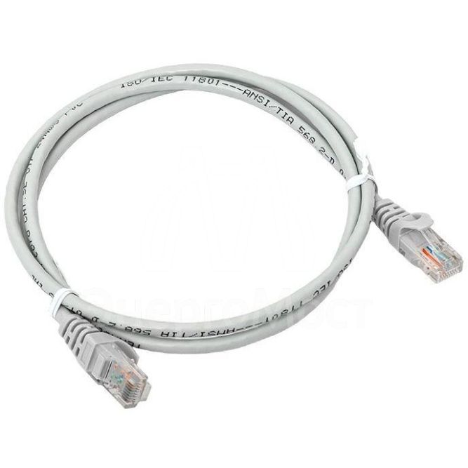 Патч-корд кат.5E UTP неэкранир. PVC сер. 1.0м TERACOM PRO EKF TRP-5EUTP-PVC-1M-GY