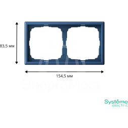 Рамка 2-м ArtGallery универс. аквамарин SE GAL001102