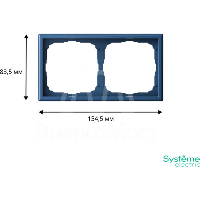 Рамка 2-м ArtGallery универс. аквамарин SE GAL001102