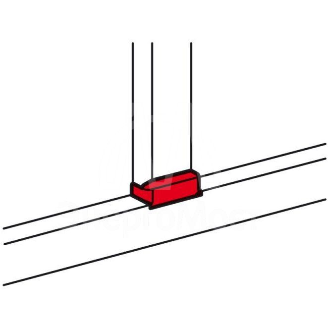 Отвод плоский для односекционных кабель-каналов DLP 35х80/105 50х80/150 Leg 010735